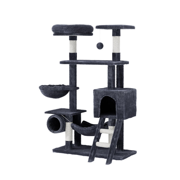 i.Pet Cat Tree 144cm Tower Scratching Post Scratcher Wood Condo Toys House Bed i.Pet