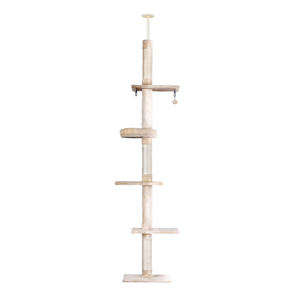 i.Pet Cat Tree 290cm Tower Scratching Cats Post Scratcher Floor to Ceiling Bed i.Pet