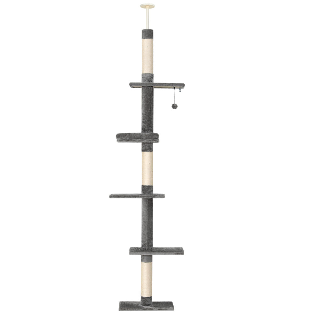 i.Pet Cat Tree 290cm Tower Scratching Post Scratcher Floor to Ceiling Cats Bed i.Pet