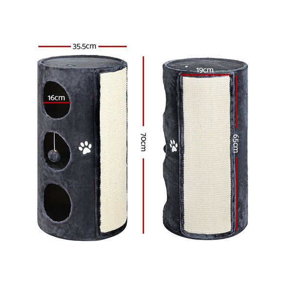 i.Pet Cat Tree Scratching Post Tower Scratcher 70cm Wooden Condo Trees House i.Pet