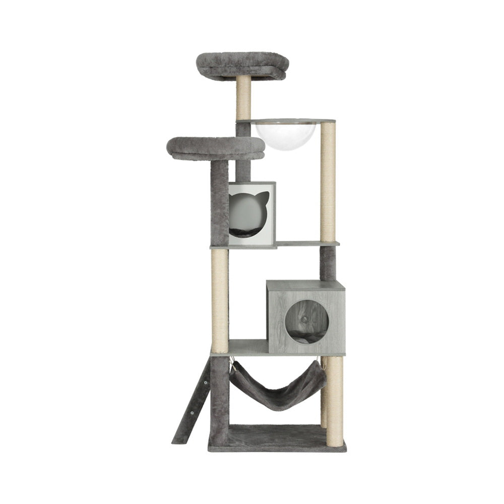 i.Pet Cat Tree 178cm Tower Scratching Post Scratcher Wood Bed Condo House Wooden Ladder i.Pet