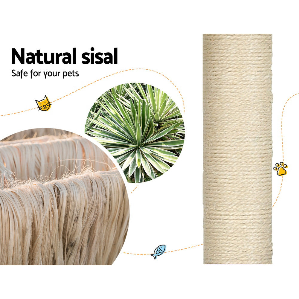 i.Pet Cat Tree 178cm Tower Scratching Post Scratcher Wood Bed Condo House Wooden Ladder i.Pet