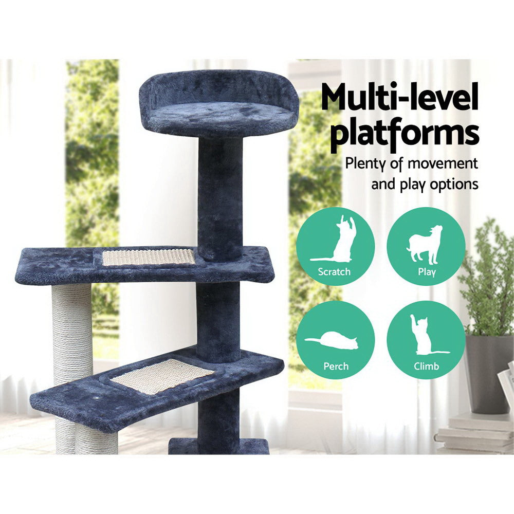 i.Pet Cat Tree 100cm Scratching Post Scratcher Tower Wood Condo House Trees Bed i.Pet