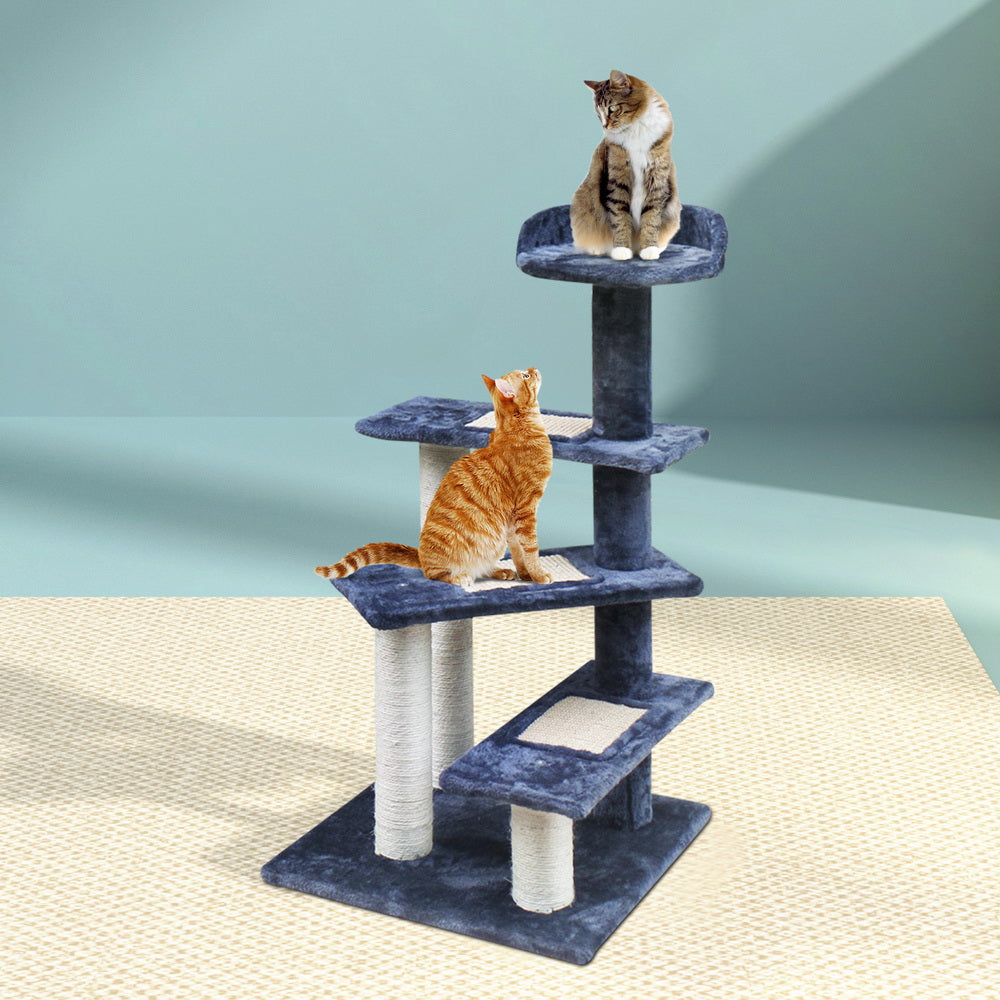 i.Pet Cat Tree 100cm Scratching Post Scratcher Tower Wood Condo House Trees Bed i.Pet