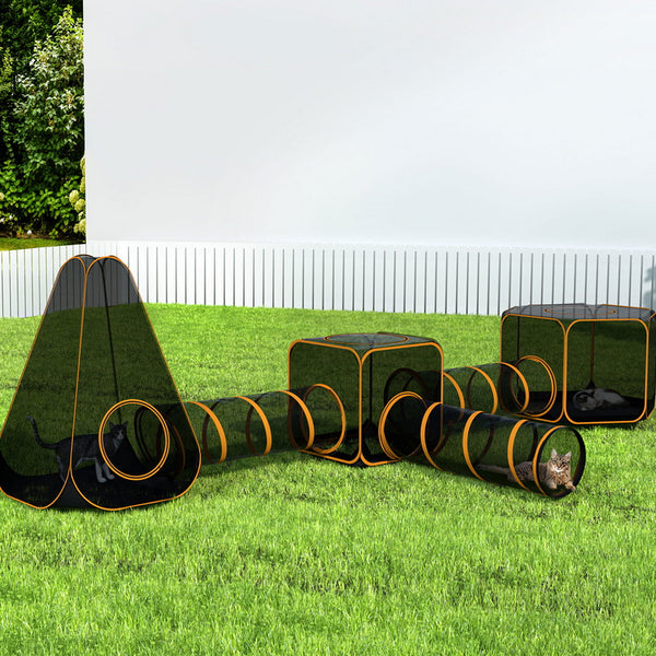 i.Pet Pet Playpen Cat House 6 IN 1 Tent Tunnel Dog Cage Puppy Rabbit Play Portable i.Pet