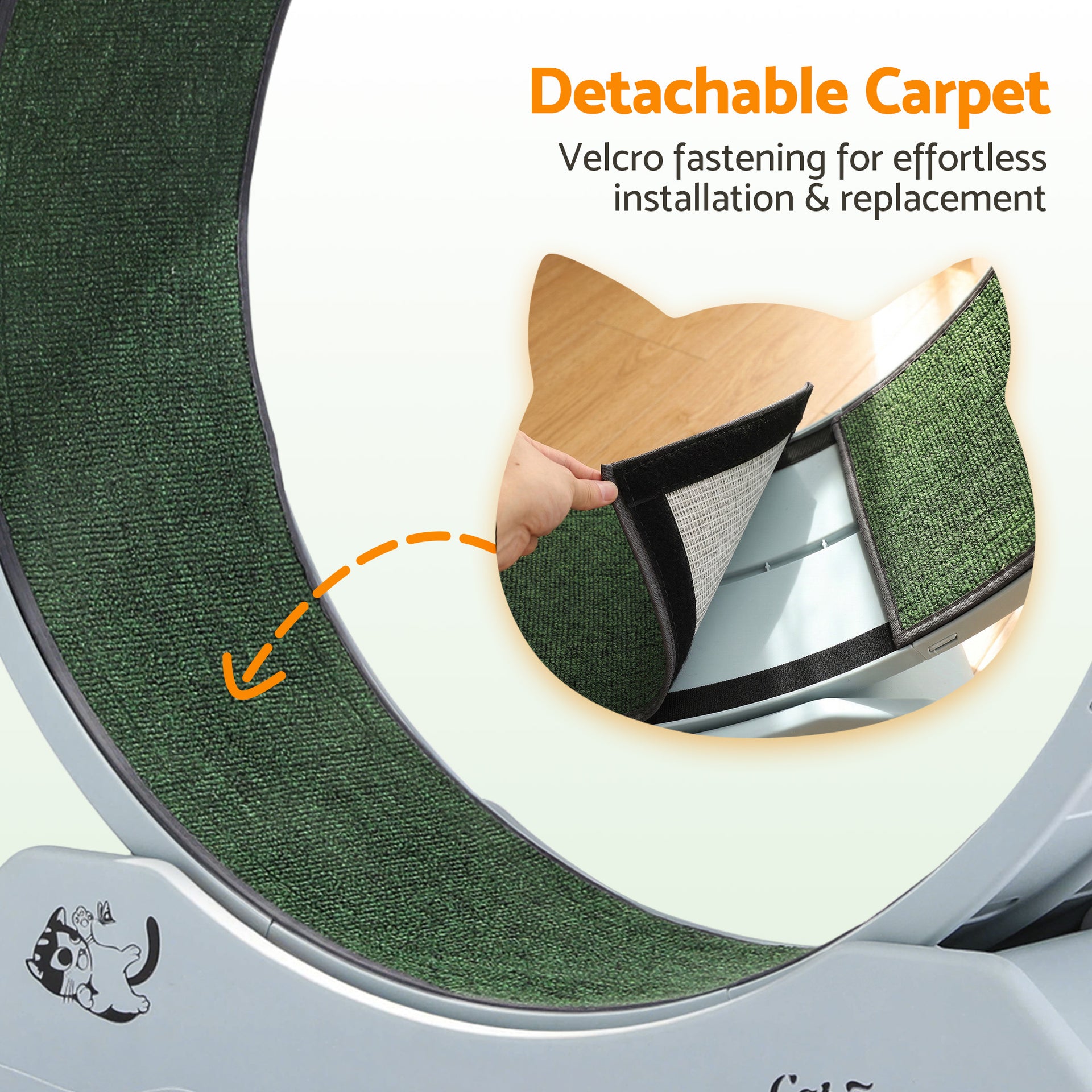 i.Pet Cat Exercise Wheel Treadmill Indoor 80cm Blue & Green Awezingly