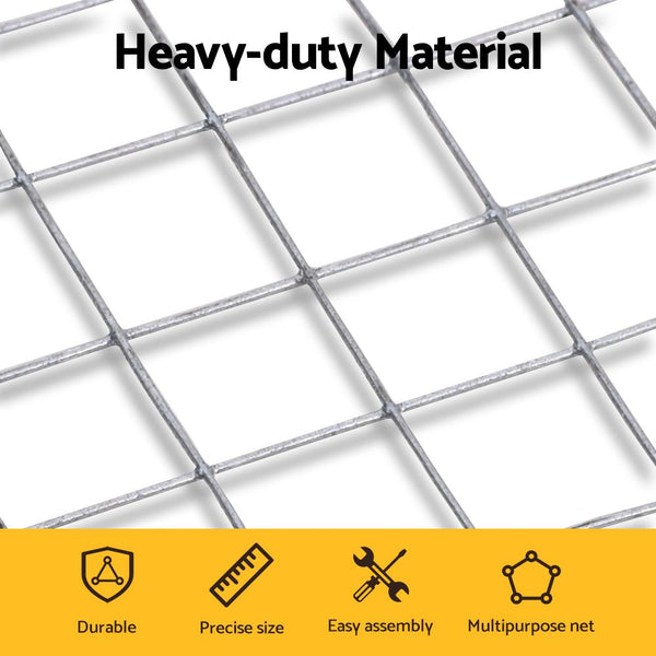 i.Pet Poultry Chicken Fence Pet Netting Wire Mesh Roll Duck Goose Coop 25Mx1.2M Awezingly