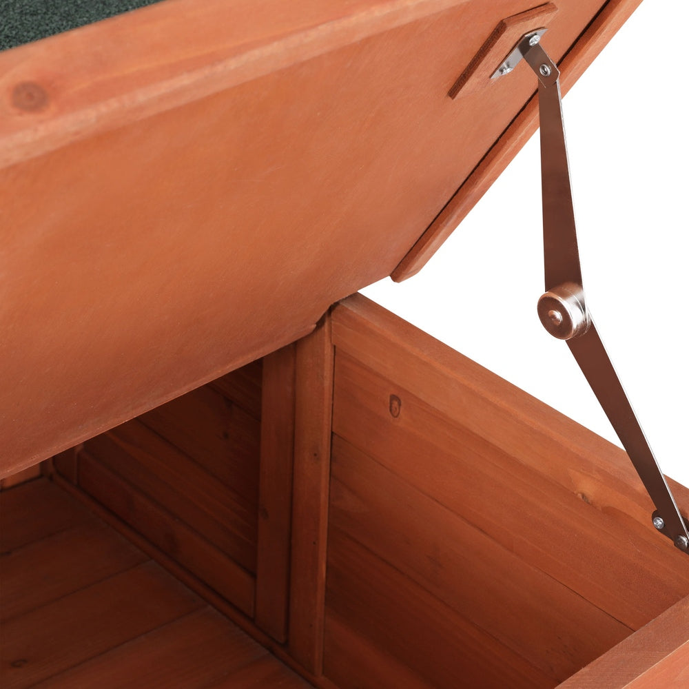 i.Pet Outdoor Cat House Rabbit Hutch Wooden Shelter Indoor Cat House Outdoor Condo Small Enclosure i.Pet