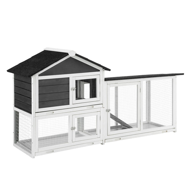 i.Pet Chicken Coop Rabbit Hutch Extra Large Wooden Run Cage House With Run Cage i.Pet