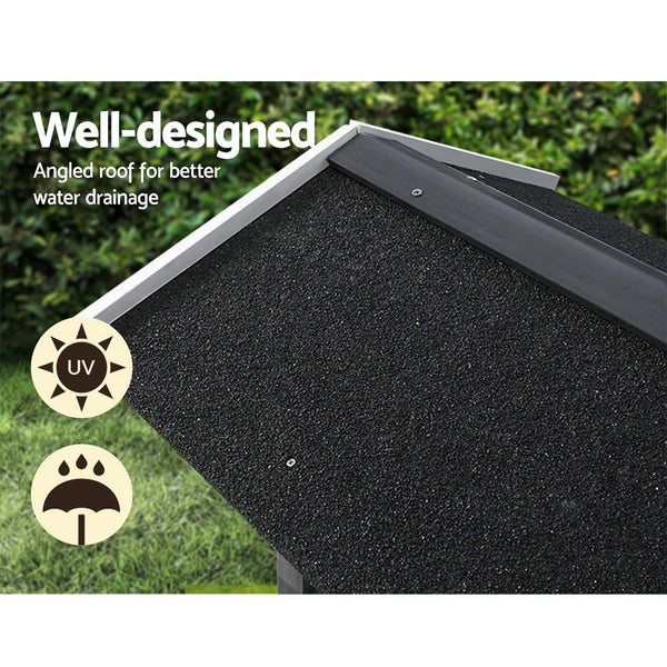 i.Pet Outdoor Cat House Shelter 77cm x 50cm x 73cm Rabbit Hutch Wooden Condo Small Outdoor Cat House i.Pet