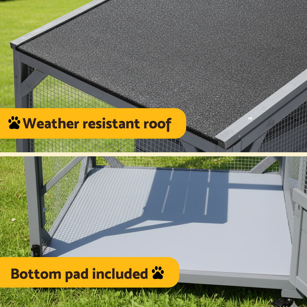 i.Pet Cat House Wooden 180cm Rabbit Hutch Pet Condo Small Dog Enclosure Cage i.Pet