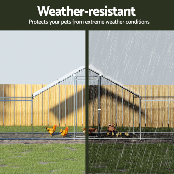 i.Pet Chicken Coop Cage Run Rabbit Hutch Large Walk In Hen House Cover 7mx2mx2m i.Pet