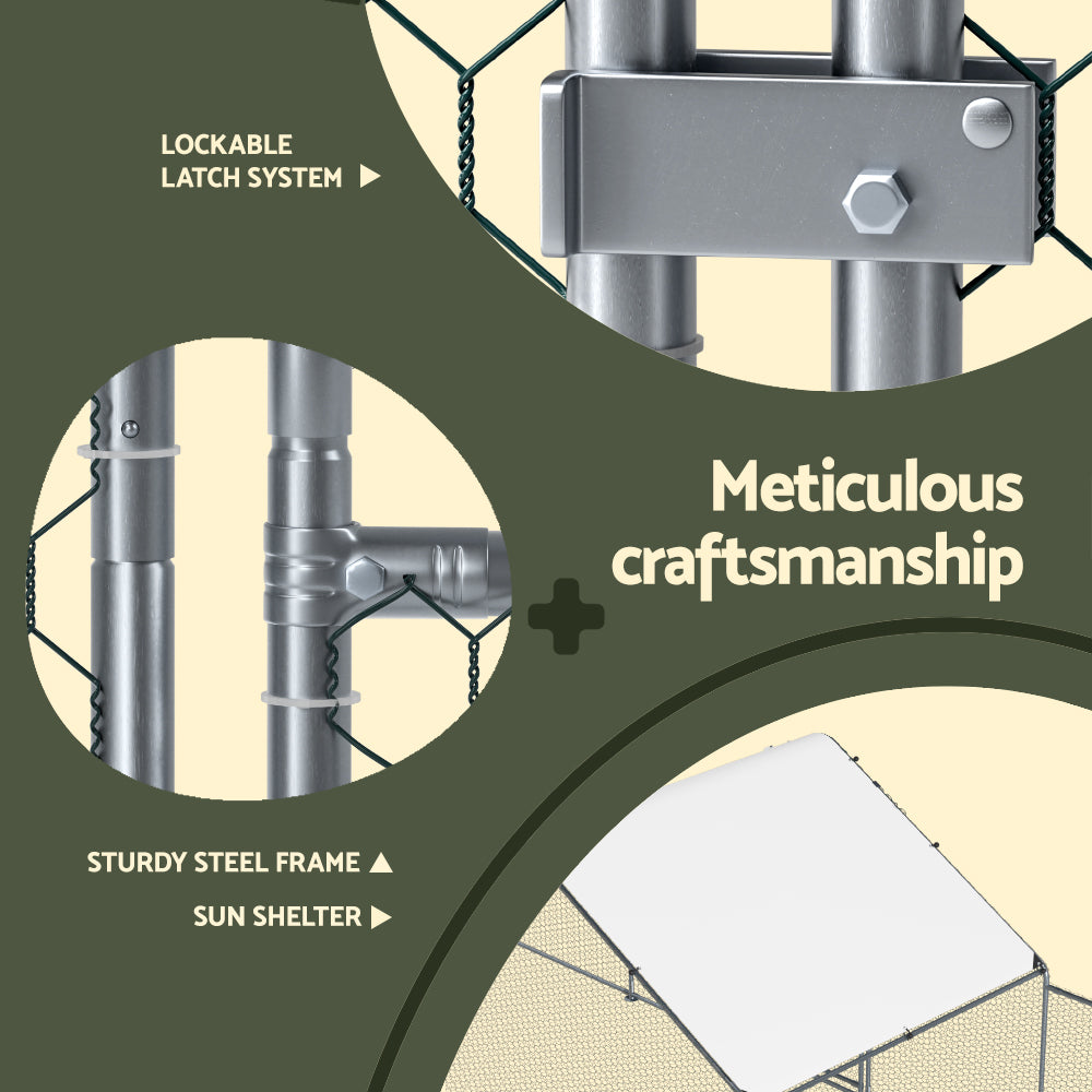 i.Pet Chicken Coop Cage Run Rabbit Hutch Large Walk In Hen House Cover 7mx2mx2m i.Pet