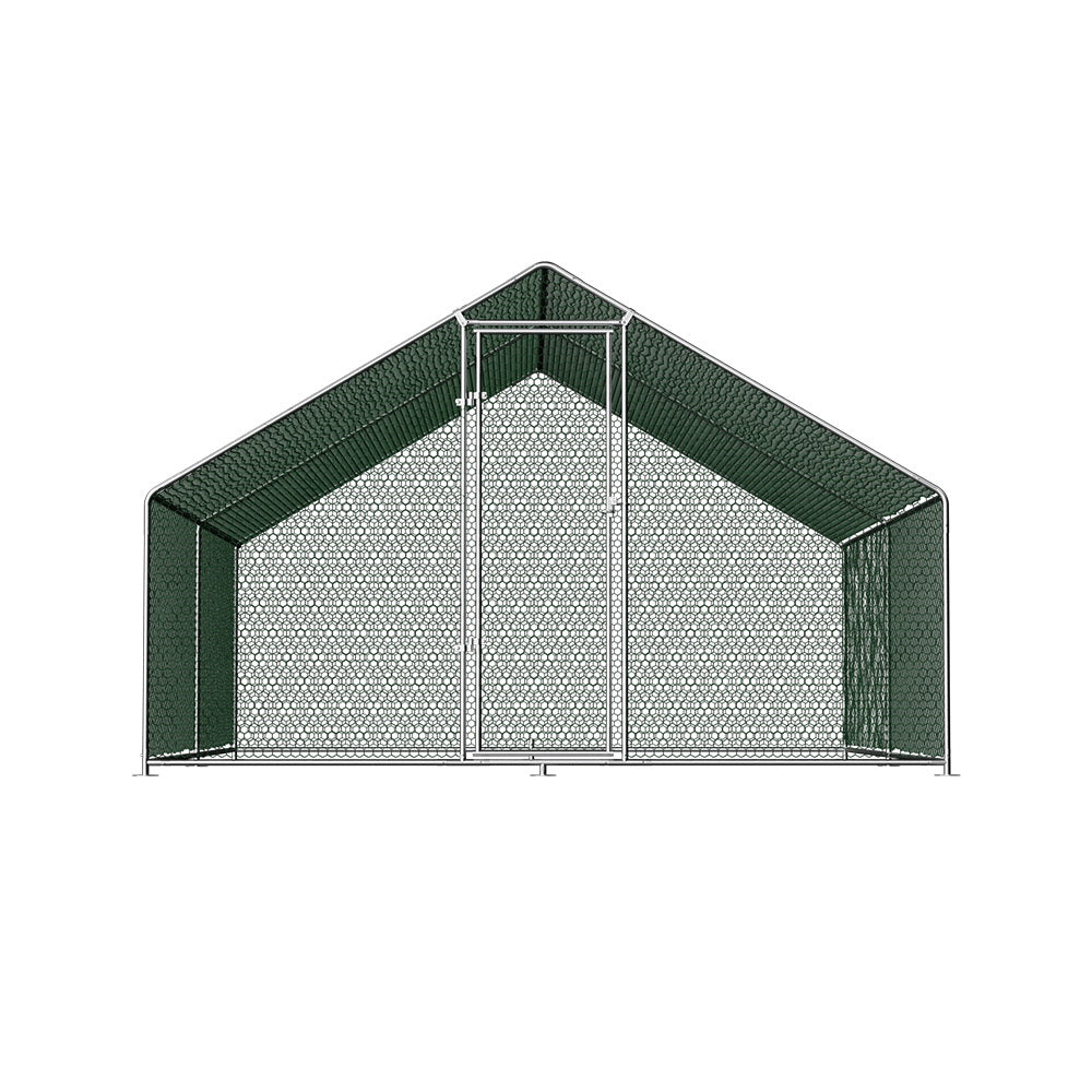 i.Pet Chicken Coop Cage 3x4x2m Galvanised Steel i.Pet