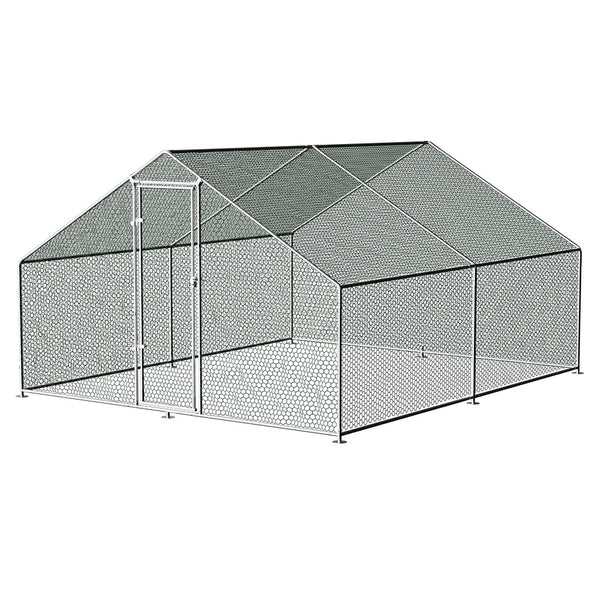 i.Pet Chicken Coop Cage 3x4x2m Galvanised Steel i.Pet