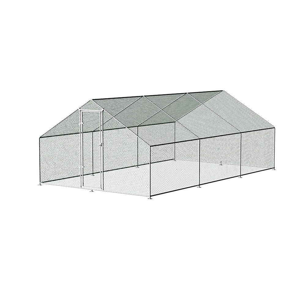 i.Pet Chicken Coop Cage 3x6x2m Galvanised Steel i.Pet