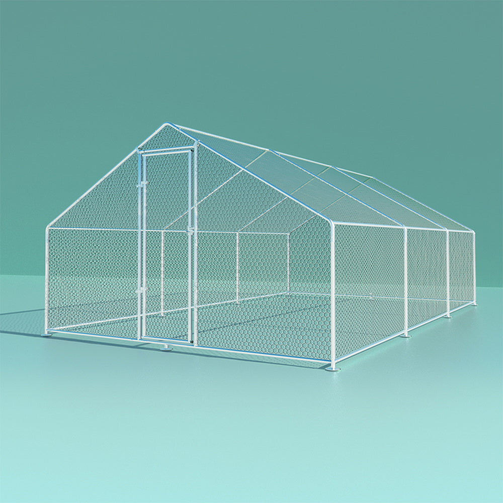 i.Pet Chicken Coop Cage 3x6x2m Galvanised Steel i.Pet