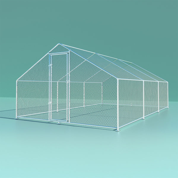 i.Pet Chicken Coop Cage 3x6x2m Galvanised Steel i.Pet