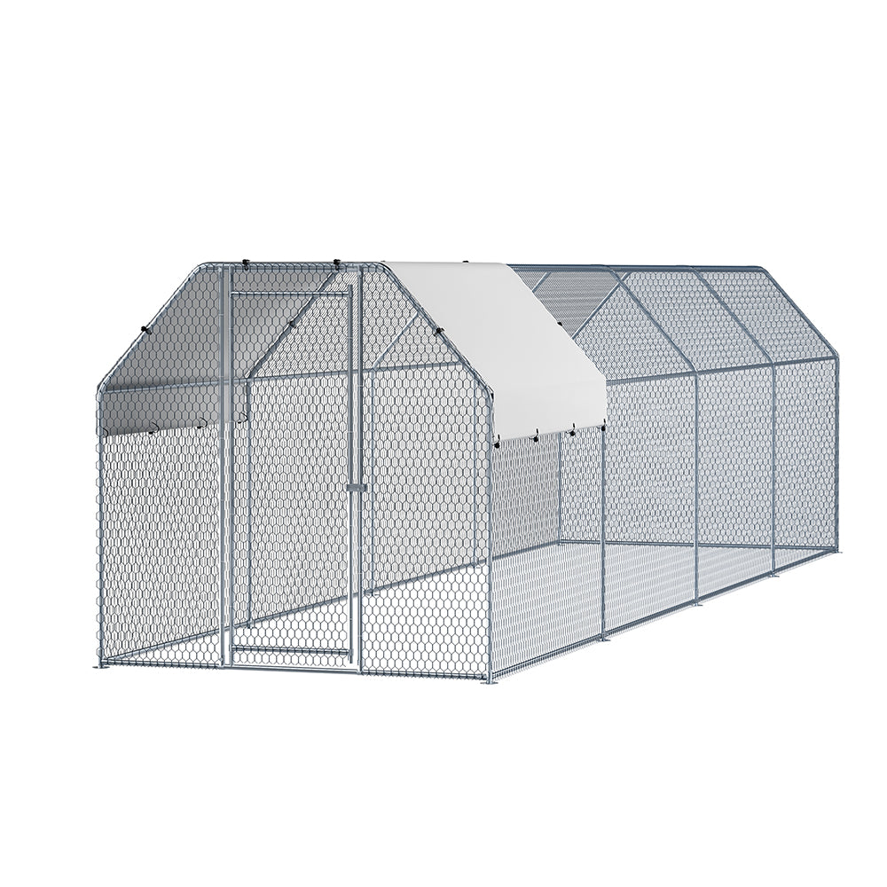 i.Pet Chicken Coop Cage Run Rabbit Hutch Large Walk In Hen House Cover 2mx8mx2m i.Pet