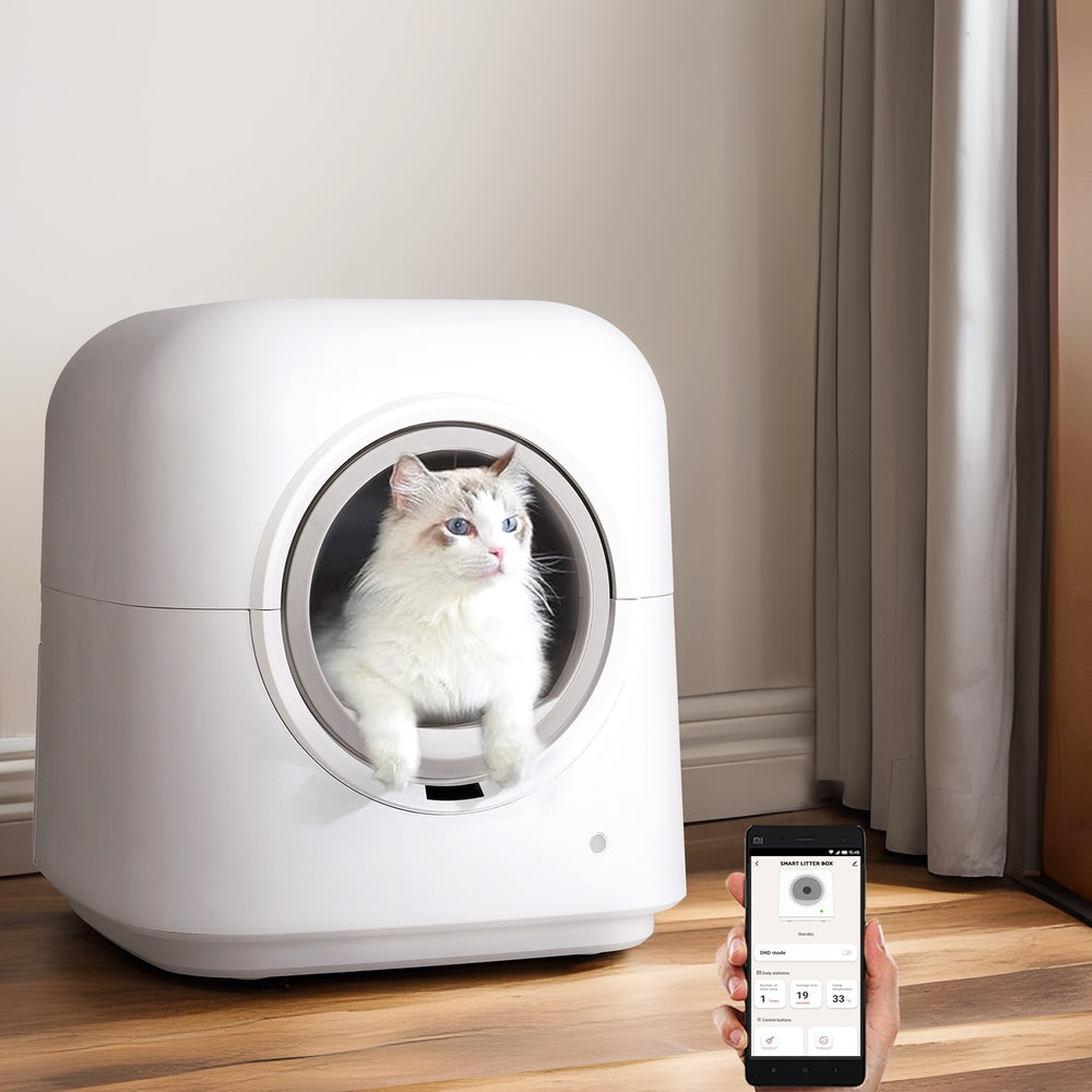 i.Pet Automatic Cat Litter Box Smart Self-Cleaning Large Cat Litter Box Kitty Toilet App Control i.Pet