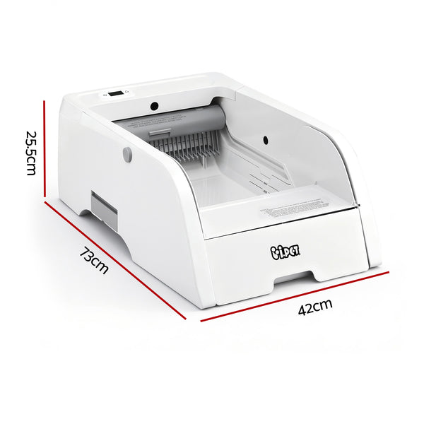 i.pet Automatic Cat Litter Box Self Cleaning Smart Pet Toilet App Control 5L White Awezingly