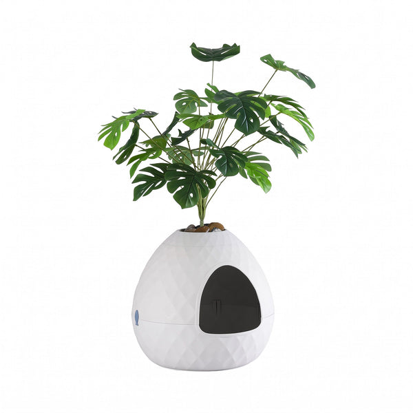 i.Pet Cat Litter Box Hidden Litter Tray Enclosure Planter Furniture House White Awezingly