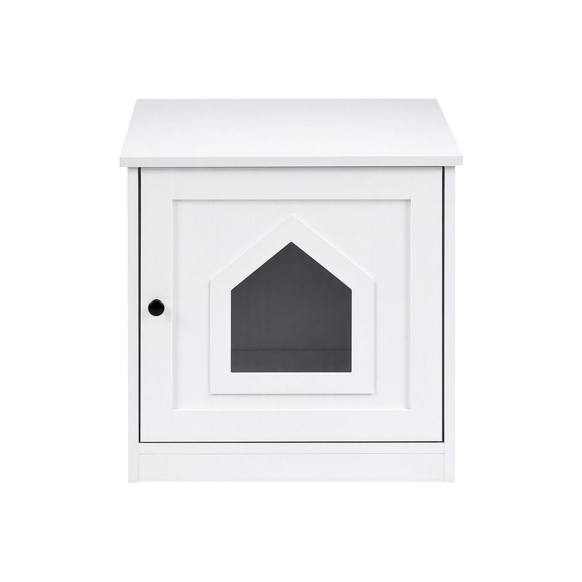 i.Pet 49x51cm Cat Litter Box Enclosure Hidden Litter Tray Cabinet White Awezingly