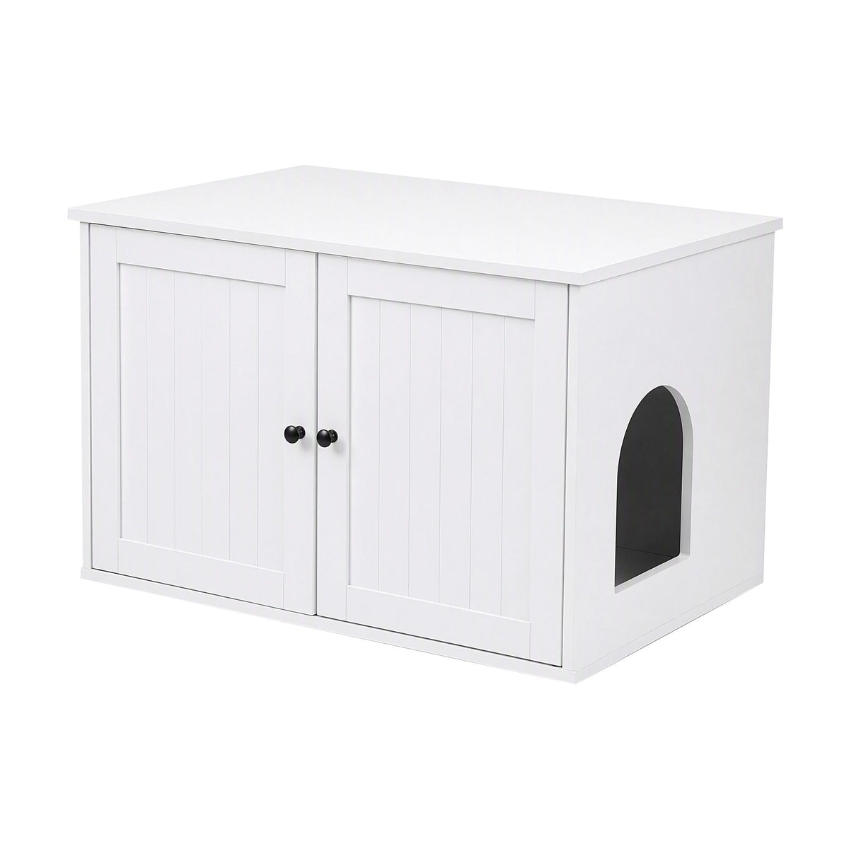 i.Pet 80x53cm Cat Litter Box Enclosure Hidden Litter Tray Cabinet Furniture White Awezingly