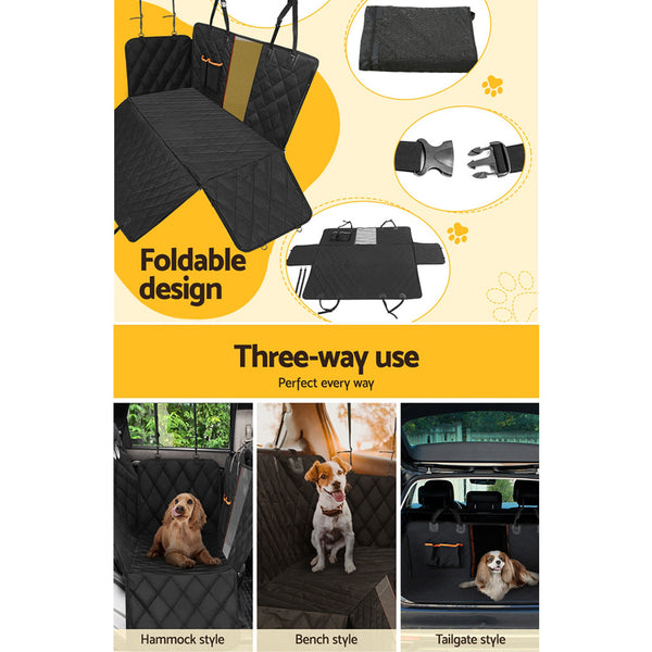 i.Pet Pet Car Seat Cover Dog Protector Hammock Back Waterproof Belt Non Slip Mat i.Pet