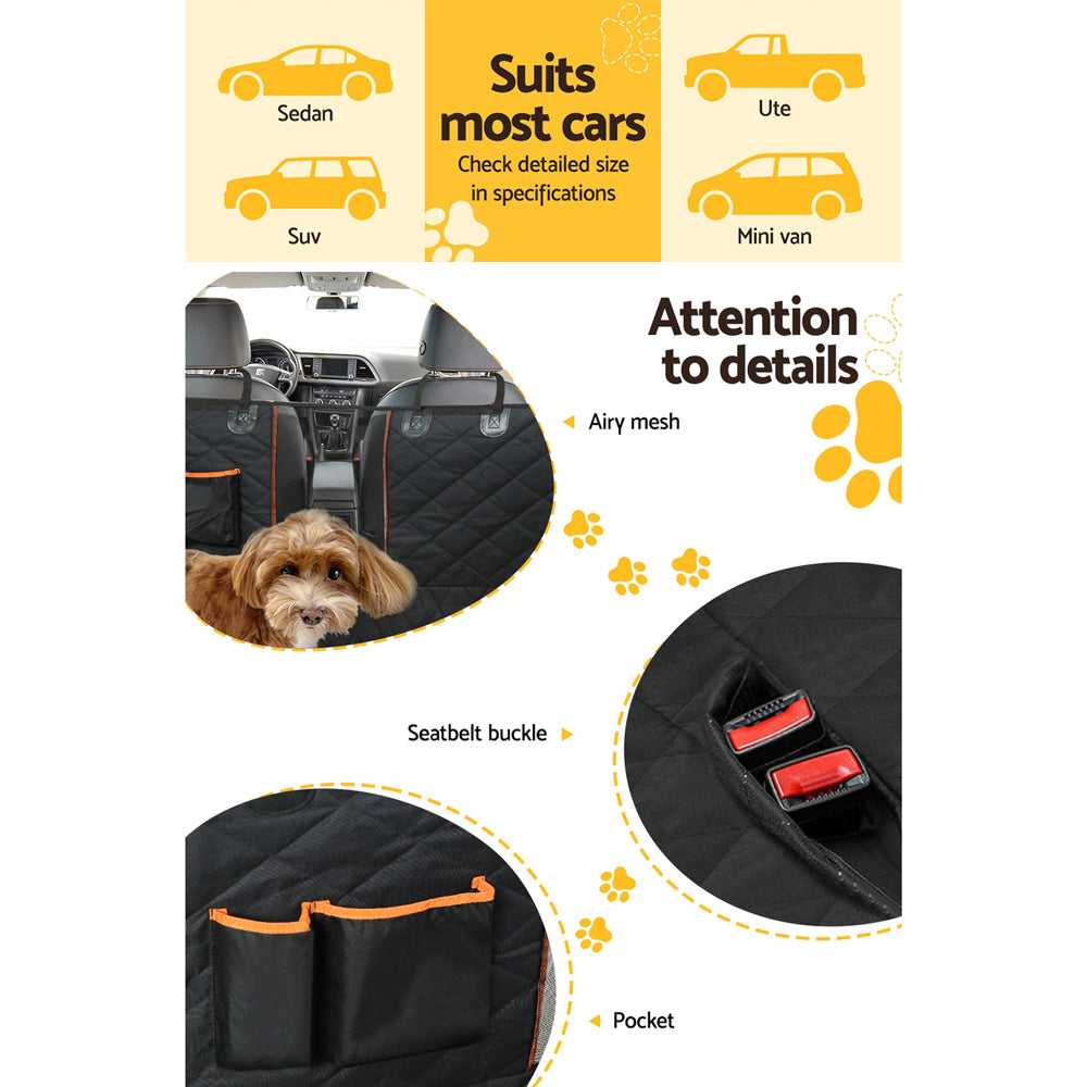 i.Pet Pet Car Seat Cover Dog Hammock Protector Back Waterproof Belt Non Slip Mat i.Pet
