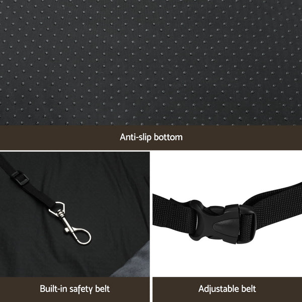 i.Pet Dog Car Seat Booster Cover Pet Bed Portable Waterproof Belt Non Slip Travel i.Pet