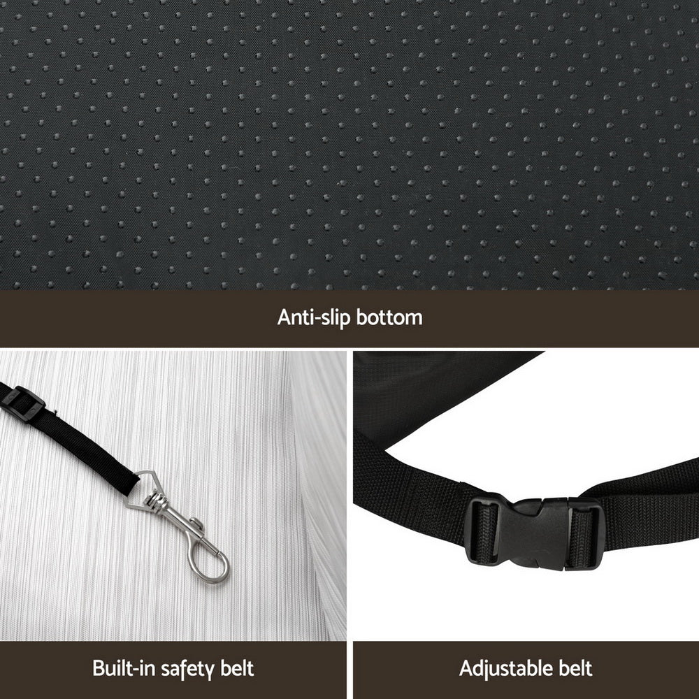 i.Pet Dog Car Seat Booster Cover Dog Bed Portable Waterproof Belt Non Slip i.Pet