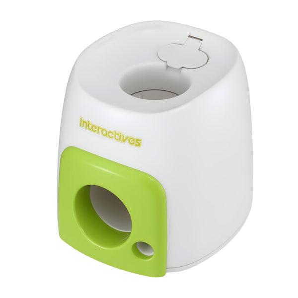 i.Pet 2-in-1 Dog Ball Launcher & Treat Dispenser with 2 Balls Green Awezingly