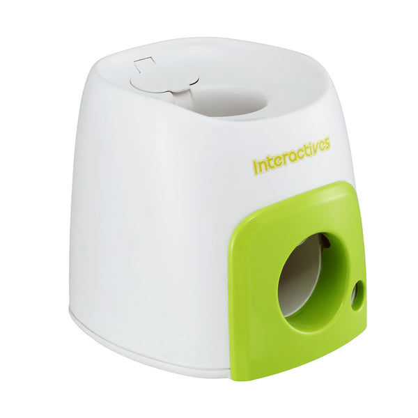 i.Pet 2-in-1 Dog Ball Launcher & Treat Dispenser with 2 Balls Green Awezingly