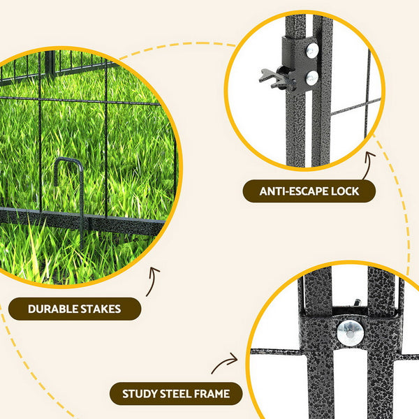 i.Pet Dog Kennel Extra Large House Outdoor Playpen Pet Puppy Metal Backyard i.Pet