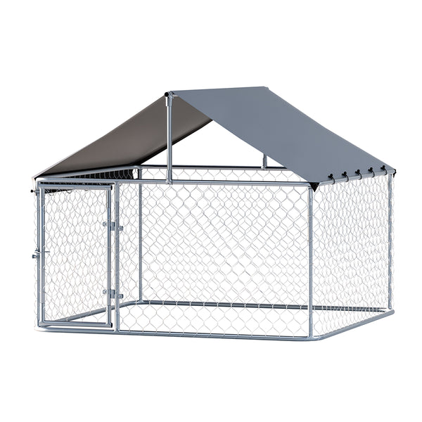 i.Pet Dog Kennel Large House XL Pet Run Cage Puppy Outdoor Enclosure With Roof i.Pet