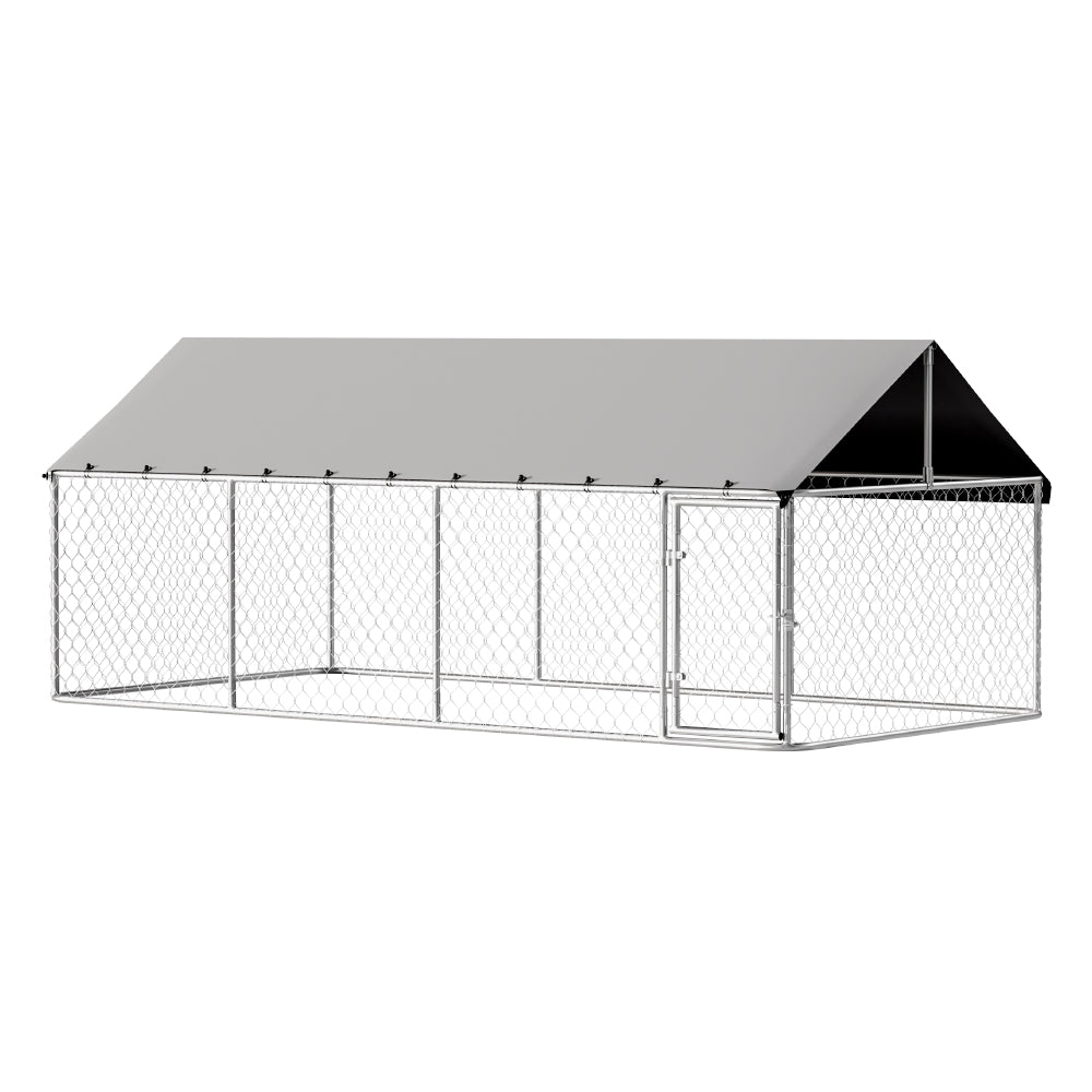 i.Pet Dog Kennel Large House XL Pet Run Cage Puppy Outdoor Enclosure 2Mx4M i.Pet