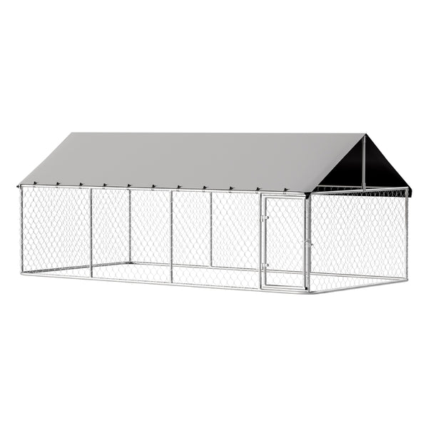 i.Pet Dog Kennel Large House XL Pet Run Cage Puppy Outdoor Enclosure 2Mx4M i.Pet