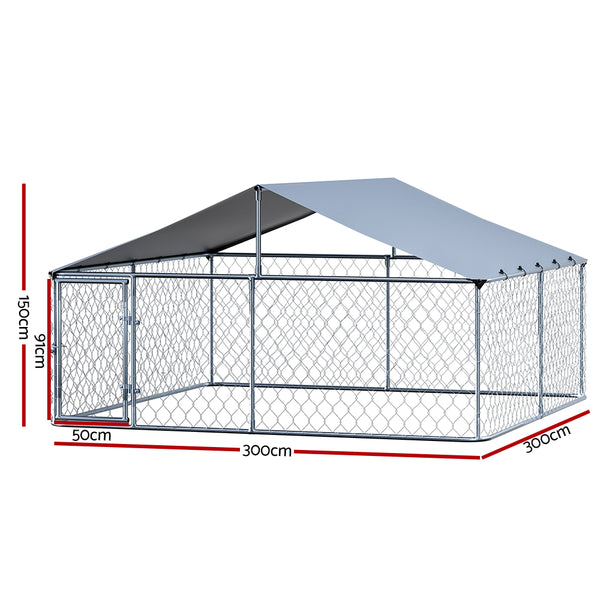 i.Pet Dog Kennel Large House XXL Pet Run Cage Puppy Outdoor Enclosure With Roof i.Pet