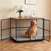i.Pet Extra Large Dog Crate Furniture 107cm Dog Cage Puppy Pet Wooden Black