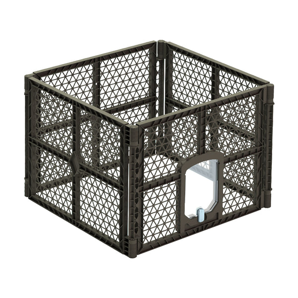 i.Pet Dog Playpen Enclosure 4 Panel Pet Fence Plastic Play Pen i.Pet