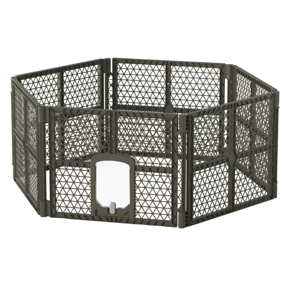 i.Pet Dog Playpen Enclosure 6 Panel Pet Fence Plastic Play Pen i.Pet