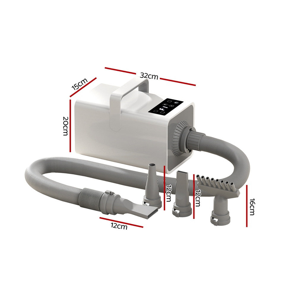 i.Pet Pet Hair Dryer Dog Cat Grooming Speed Heater Blower Hairdryer Low Noise i.Pet