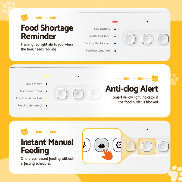 i.Pet Automatic Pet Feeder Water Dispenser 2-in-1 Smart WiFi Dog Cat Food 4L Awezingly