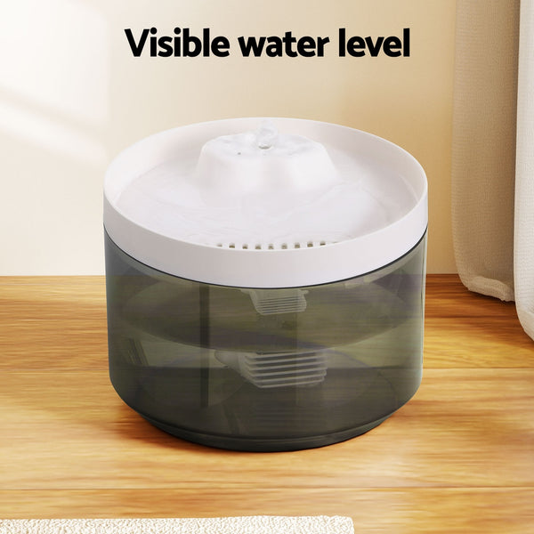 i.Pet Pet Water Fountain Feeder Dispenser Filter Dog Cat Drinking Automatic 2.2L i.Pet