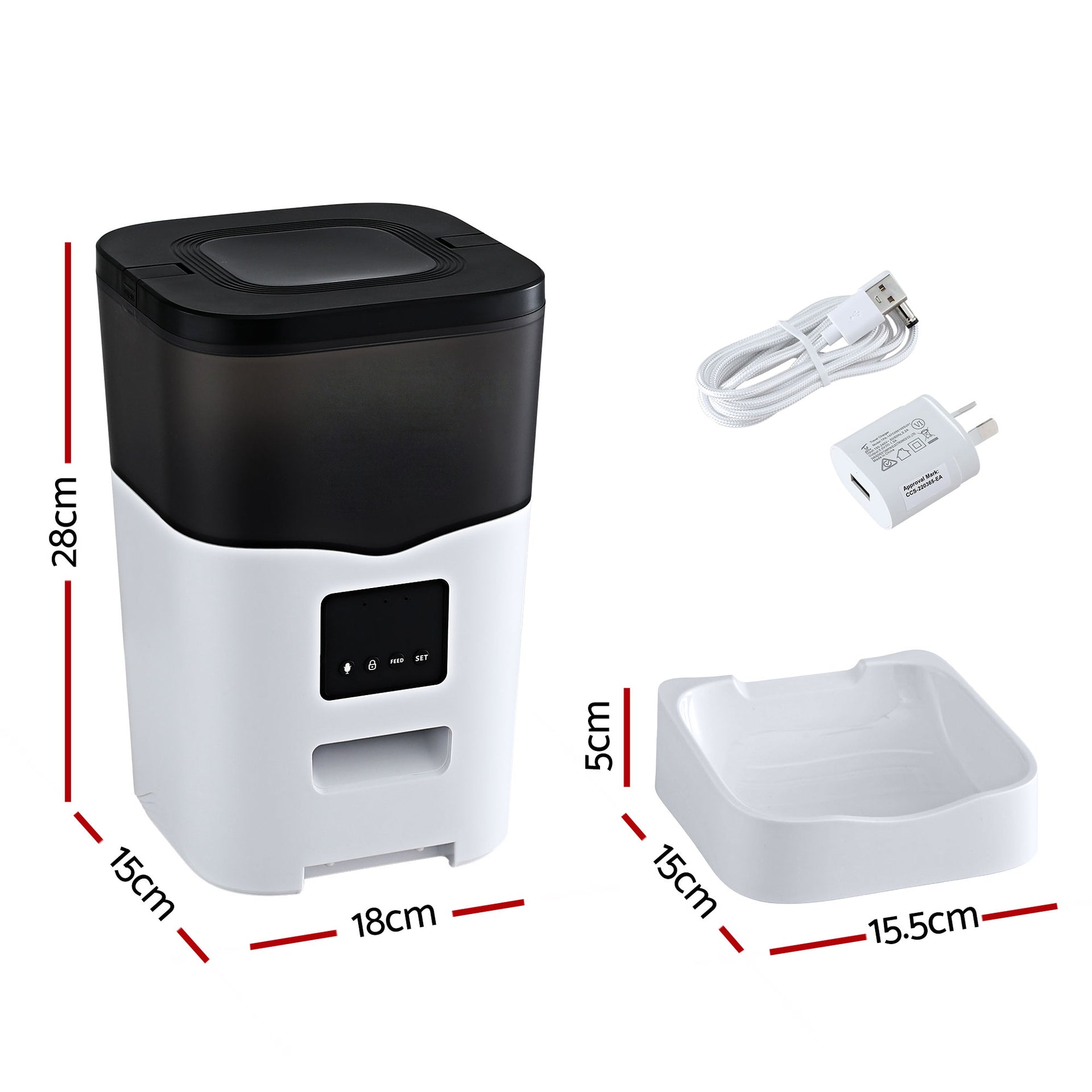i.Pet Automatic Pet Feeder Dog Cat Feeder Wifi 3L Auto Smart Food Dispenser Awezingly