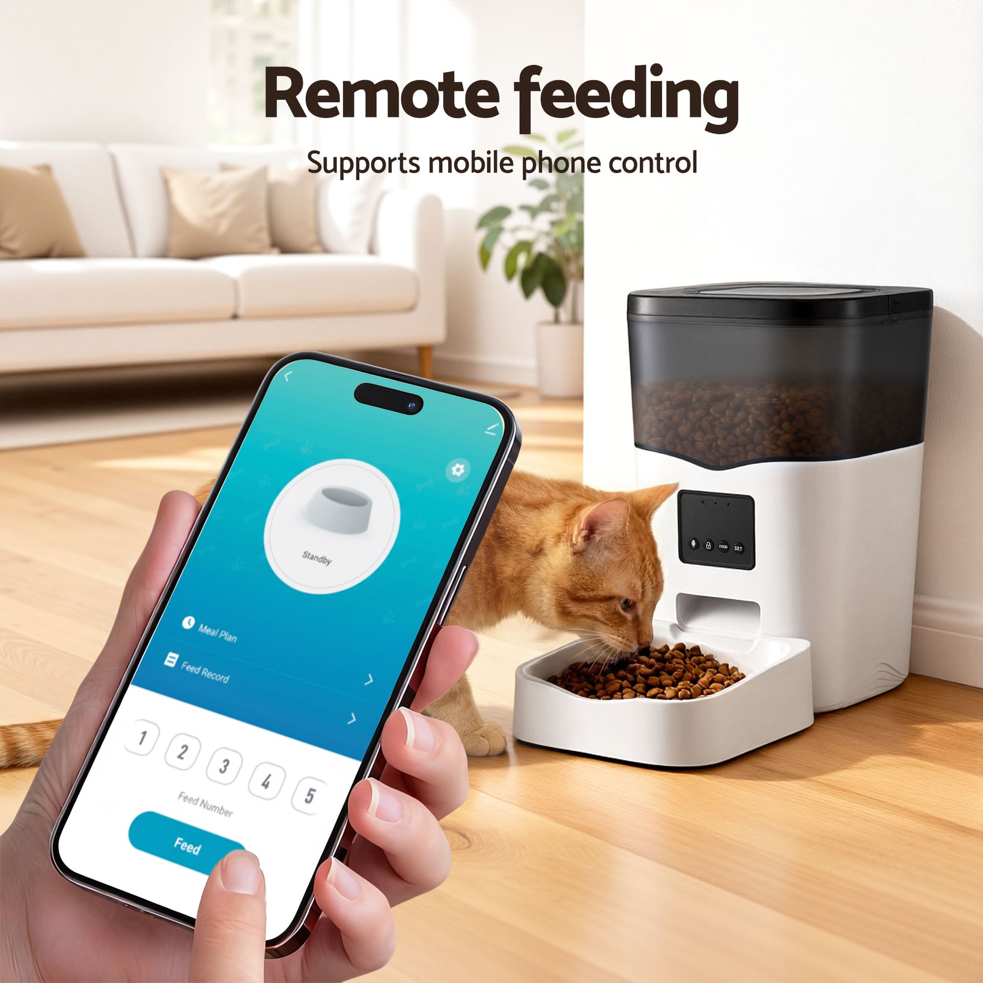 i.Pet Automatic Pet Feeder Dog Cat Feeder Wifi 3L Auto Smart Food Dispenser Awezingly