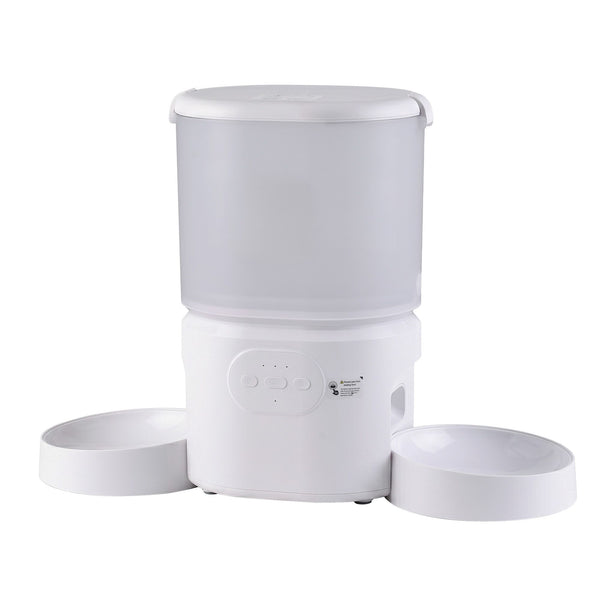 i.Pet 5L Automatic Pet Feeder Dual Bowl Smart Dispenser APP Control Cats Dogs Awezingly