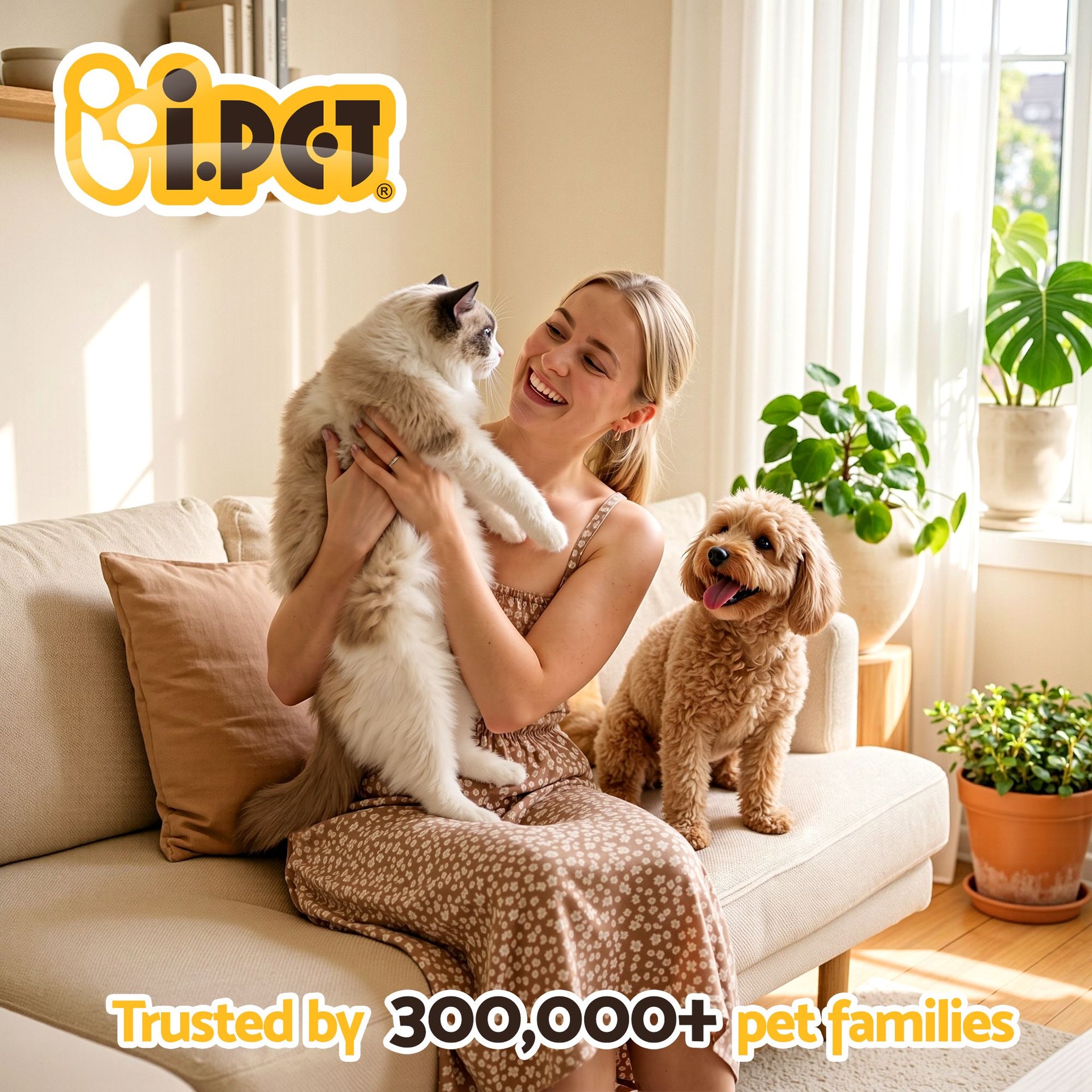 i.Pet 5L Automatic Pet Feeder Dual Bowl Smart Dispenser APP Control Cats Dogs i.Pet