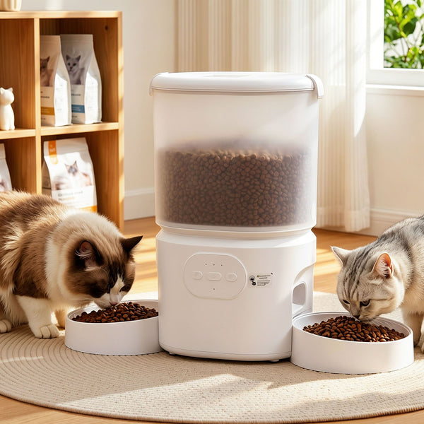 i.Pet 5L Automatic Pet Feeder Dual Bowl Smart Dispenser APP Control Cats Dogs Awezingly